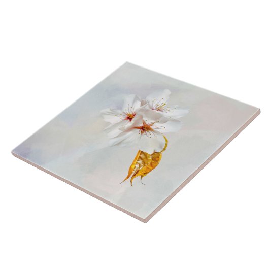 Sakura - Blüte der japanischen Kirsche Fliese (Seite)