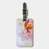 Sakura - Blüte der japanischen Kirsche Gepäckanhänger (Vorderseite vertikal)