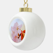 Sakura - Blüte der japanischen Kirsche Keramik Kugel-Ornament (Rechts)