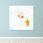 Sakura - Blüte der japanischen Kirsche Leinwanddruck (Insitu (Holzboden))