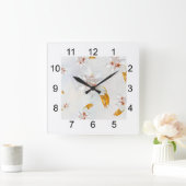 Sakura - Blüte der japanischen Kirsche Quadratische Wanduhr (Zuhause)