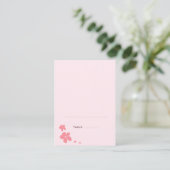 Sakura Blüten Silhouette Klappende Platzkarten (Stehend Vorderseite)