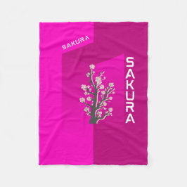 : Sakura-Blüten-Traumdecke - Sanftes Rosa Kirsche Fleecedecke