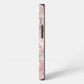 Sakura-Blütenmuster Rosa iPhone Hülle (Linke Seite)