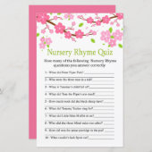 Sakura Branch Kinderzimmer Rhyme Quiz Babydusche (Vorne/Hinten)