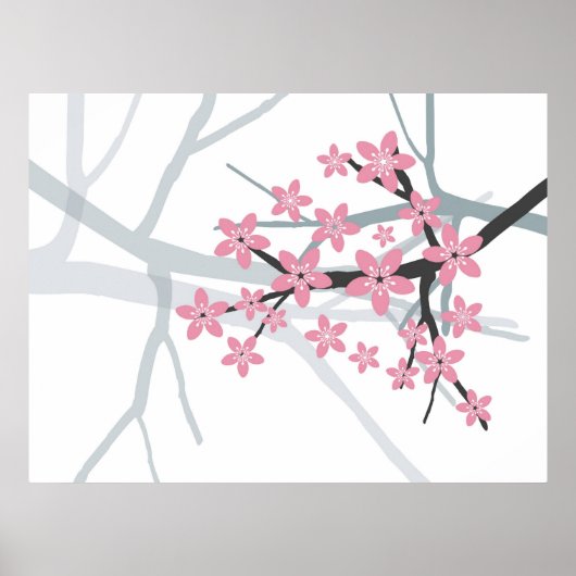 Sakura Branch Original Canvas Print Poster (Vorne)