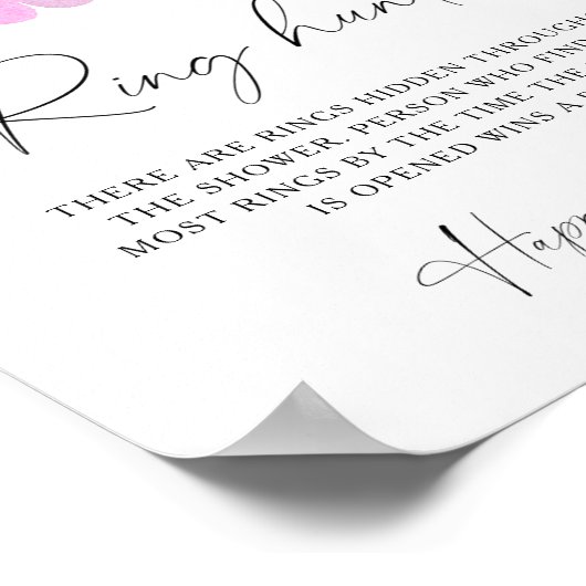 Sakura - Brautparty-Ringjagd Poster (Ecke)