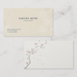 Sakura Business Card – Minimal Japanese Premium  Visitenkarte