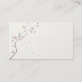 Sakura Business Card – Minimal Japanese Premium  Visitenkarte (Rückseite)