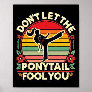 Sakura Butterfly Karate Girl Lasse das Ponytai nic Poster