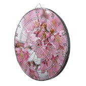 Sakura Cheroms Blüten Pink Dartscheibe (Vorderseite rechts)
