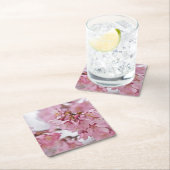 Sakura Cheroms Blüten Pink Rechteckiger Pappuntersetzer (Vor Ort)