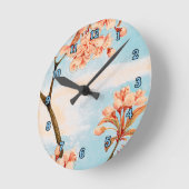 Sakura Cheroms Wall Clock Runde Wanduhr (Winkel)