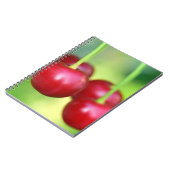 Sakura Cherries Köstliche Vegane vegetarische Früc Notizblock (Linke Seite)