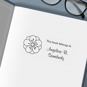 Sakura Cherry Blossom Blume Buchzeichen Permastempel