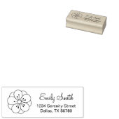 Sakura Cherry Blossom Blume Rücksendeadresse Gummistempel (Stempel)
