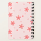 Sakura Cherry Blossom Blumenmuster Notizblock (Rückseite)