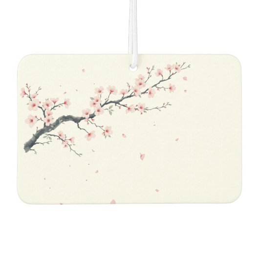 Sakura Cherry Blossom Branch Air Freshener Autolufterfrischer (Vorderseite)