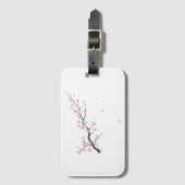 Sakura Cherry Blossom Branch Luggage Tag Gepäckanhänger (Vorderseite Vertikal)
