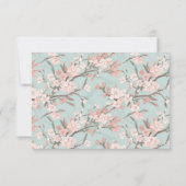 Sakura Cherry Blossom Design UAWG RSVP Karte (Rückseite)