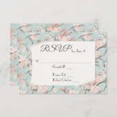 Sakura Cherry Blossom Design UAWG RSVP Karte (Vorne/Hinten)