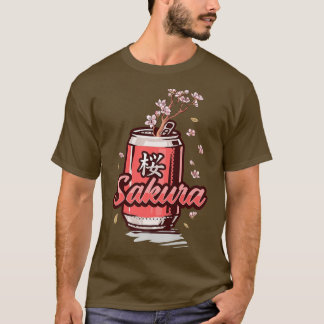 Sakura Cherry Blossom Drink Can Art für Japanisch T-Shirt