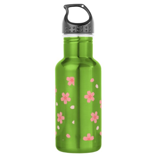 Sakura Cherry Blossom Edelstahlflasche (Rückseite)