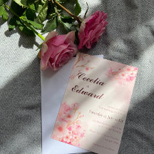 Sakura Cherry Blossom Einladung zur Hochzeit