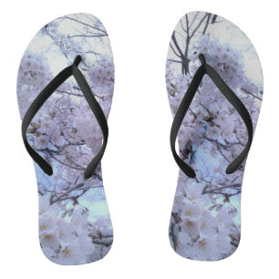 Sakura Cherry Blossom Floral Flip Flops Badesandalen