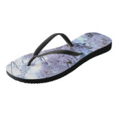 Sakura Cherry Blossom Floral Flip Flops Badesandalen (Schrägansicht)