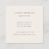 Sakura Cherry Blossom Floral Quadratische Visitenkarte (Rückseite)