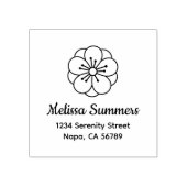 Sakura Cherry Blossom Flower Address Gummistempel (Prägung)