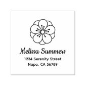 Sakura Cherry Blossom Flower Address Permastempel (Design)