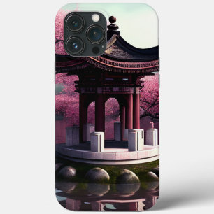 Sakura Cherry Blossom Garden Shrine Pond Japanisch Case-Mate iPhone Hülle