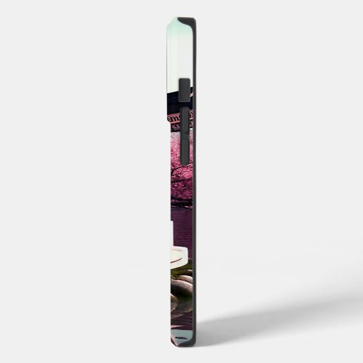 Sakura Cherry Blossom Garden Shrine Pond Japanisch Case-Mate iPhone Hülle (Rückseite / Links)