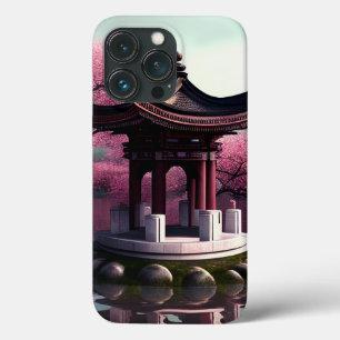 Sakura Cherry Blossom Garden Shrine Pond Japanisch Case-Mate iPhone Hülle