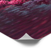 Sakura Cherry Blossom Garden Shrine Pond Japanisch Poster (Ecke)