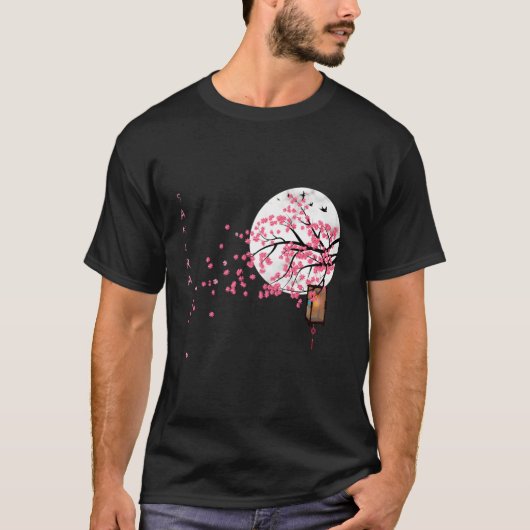 Sakura Cherry Blossom Japanisch Al Blume T-Shirt (Vorderseite)