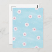 Sakura Cherry Blossom Japanischer Frühlingsfloral Postkarte (Vorne/Hinten)