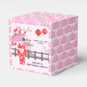 Sakura Cherry Blossom Japanisches Mädchen Geburtst Geschenkschachtel (Vorderseite)