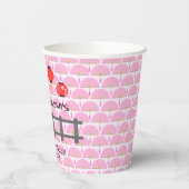 Sakura Cherry Blossom Japanisches Mädchen Geburtst Pappbecher (Links)