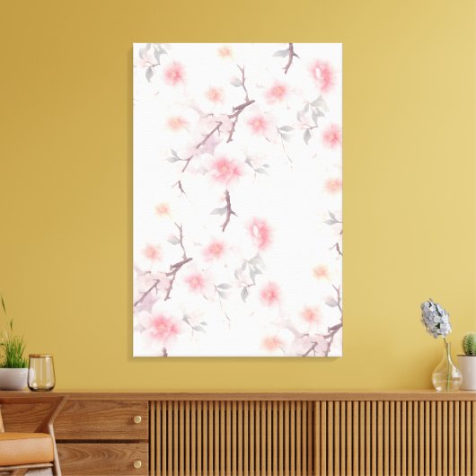 Sakura, Cherry Blossom Leinwanddruck (Insitu (Wohnzimmer))