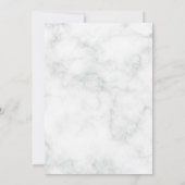 Sakura Cherry Blossom Pink Blumenmarmorne Hochzeit Einladung (Rückseite)