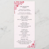 Sakura – Cherry Blossom Sakura Wedding  Programm (Rückseite)