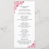 Sakura – Cherry Blossom Sakura Wedding  Programm (Rückseite)
