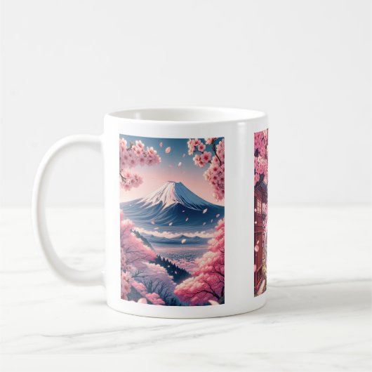 Sakura Cherry Blossom Travel Mug Kaffeetasse (Links)