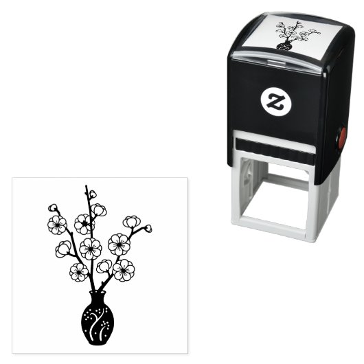 Sakura Cherry Blossom Vase Permastempel (Beispiel)