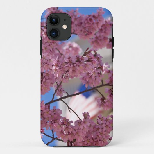 Sakura Cherry Blossoms Americana Case-Mate iPhone Hülle (Rückseite)