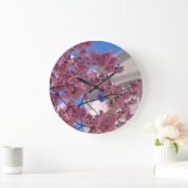 Sakura Cherry Blossoms Americana Große Wanduhr (Zuhause)