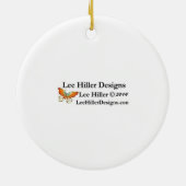 Sakura Cherry Blossoms Americana Keramik Ornament (Hinten)